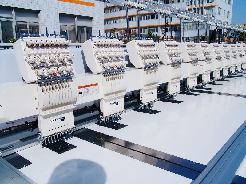 Yonthin High Speed Industrial Multi Head Flat Sequin/ Chenille/Cording Embroidery Machine Computerized for Garment Clothes
