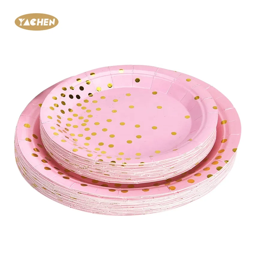 Одноразовые бумажные тарелки из синей и серебряной фольги для дня рождения оптом