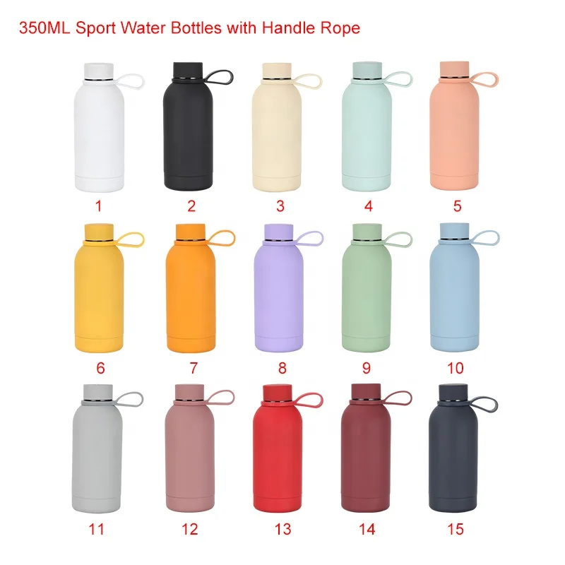 Eco-Friendly 350m Outdoor Insulated Stainless Steel Drink Water Bottle 500ml/750ml/1000ml Leak Proof Custom Logo Thermos Flask