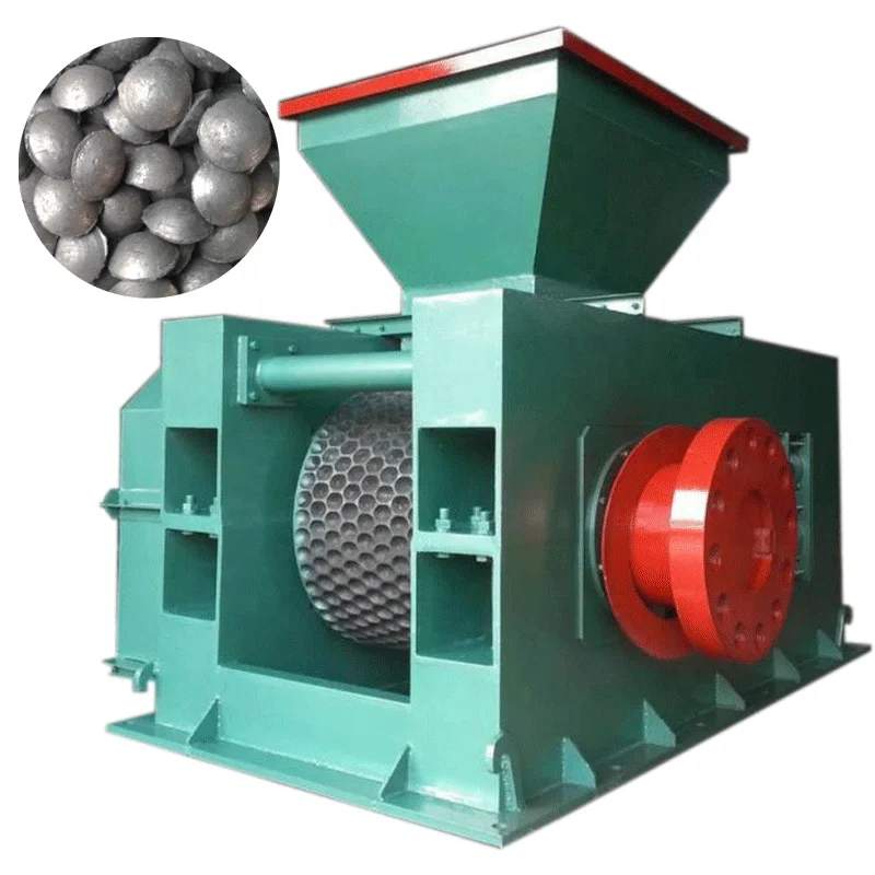 Customized briquette making machine rice husk sawdust charcoal briquette machine factory sale ball press briquette machine