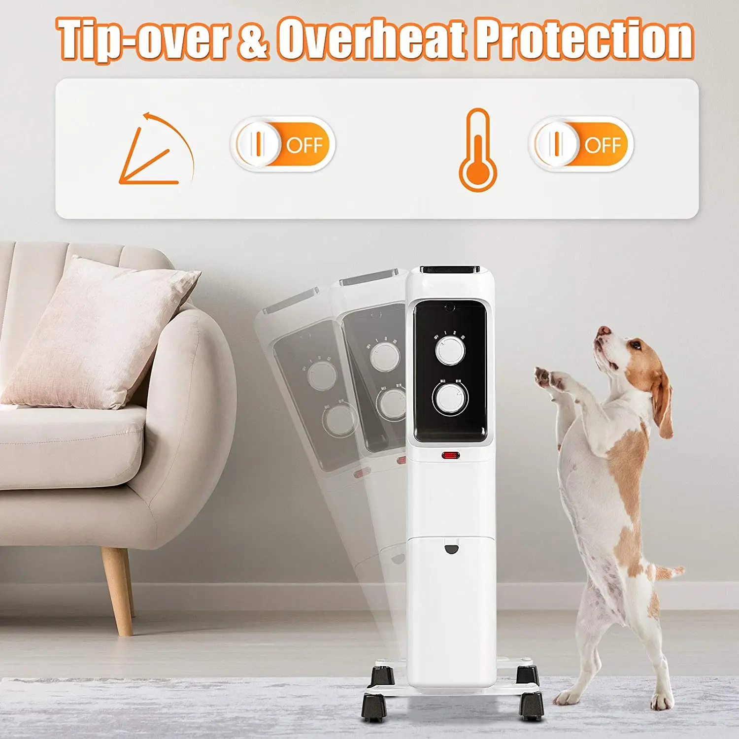 Wholesale Types Freestanding 1000w/2000w/3000w Home Oil Radiator Electric Heater