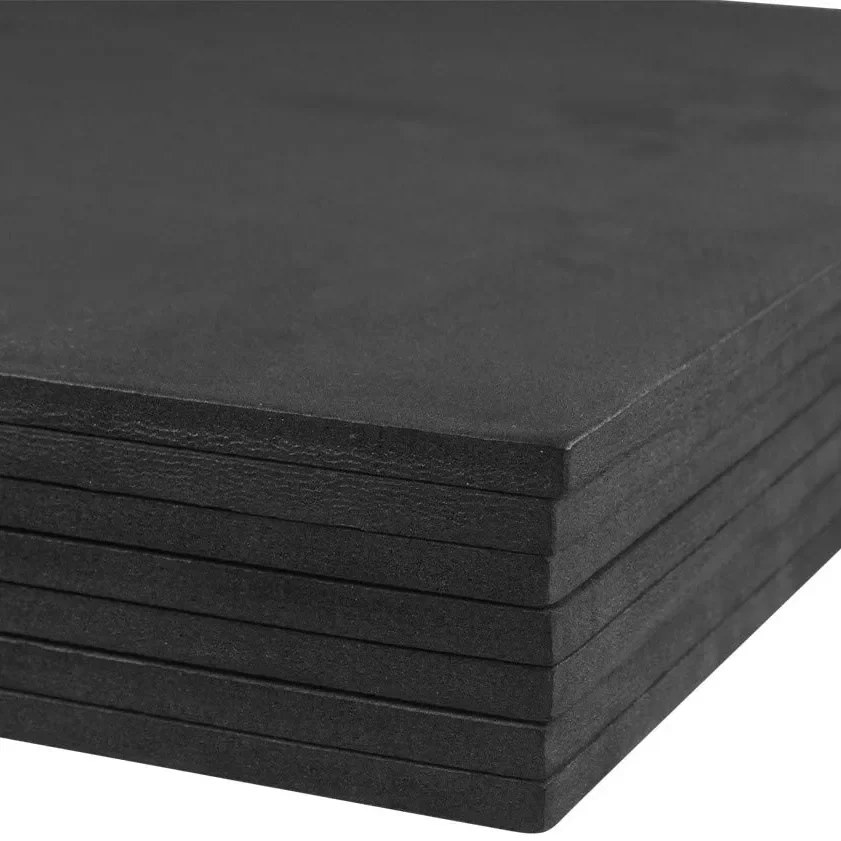 Wholesale High Quality Black Color Foam Sheets For Packaging Hardness EVA-38-70 high density EVA foam sheet