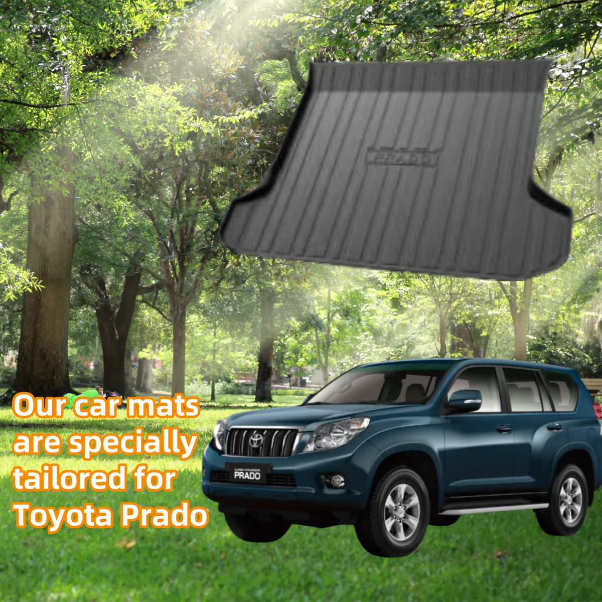Suitable for TOYOTA PRADO 2010-2017 Back pad  with all-weather protection Back pad