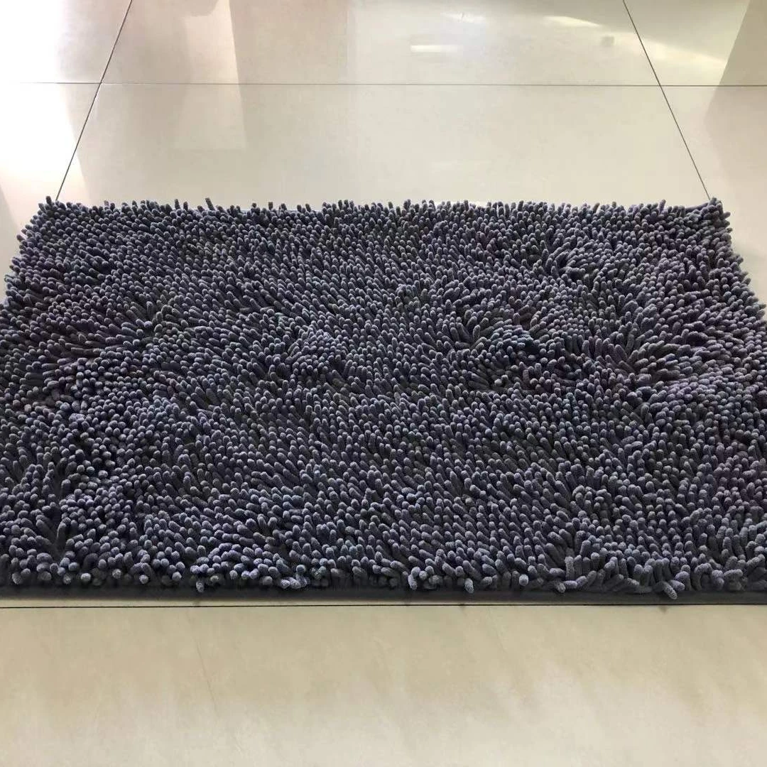 Коврик для ванной с ворсом из ТПР, нескользящий коврик из шенилла, Впитывающий Коврик для ванной