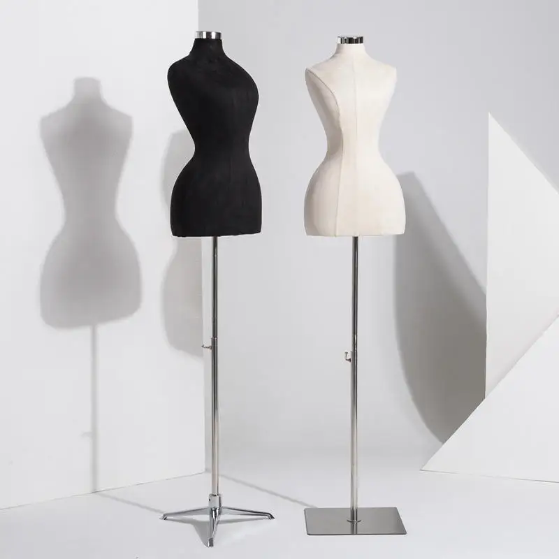 Mannequins Tailor With Torso And Base 1/2 Torso Mannequin Female Tailor White Lady Mannequins Tailor With Torso And Base
