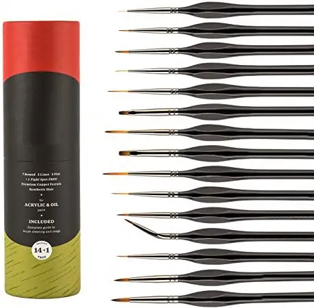 China custom fine art brush doll brush fine detail paint brush set