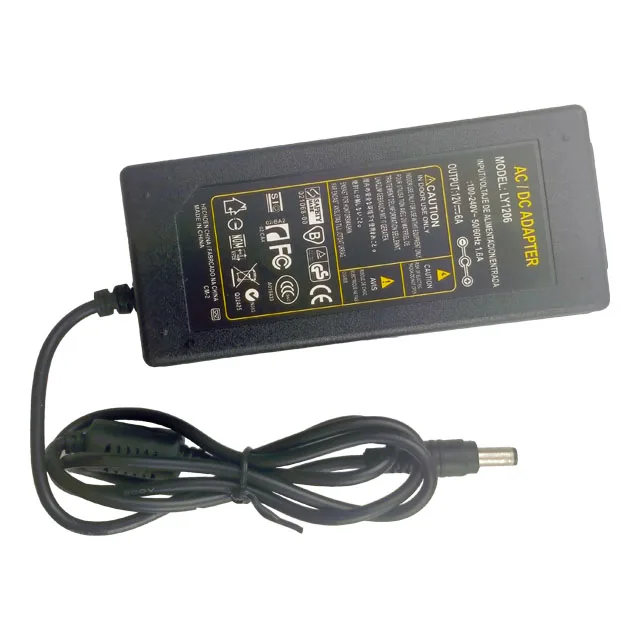 75w 12V 6A US plug  power charger adapter 12vdc 180~265vac Power adaptor