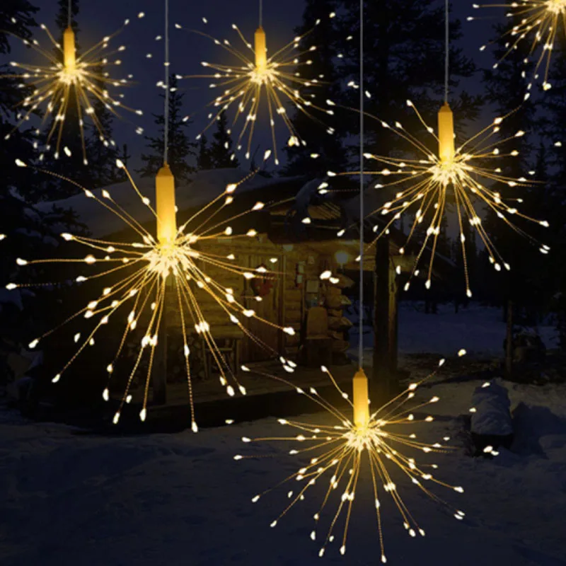 Nice Design Decorative Outdoor Waterproof Holiday Decoration Landscape Solar Firework Light