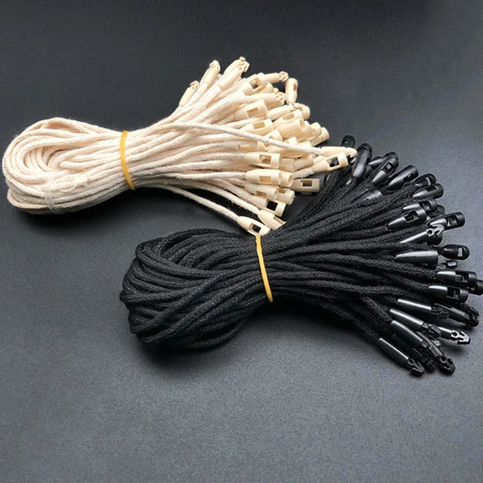 High Grade Bullet Line Rope Hand Spot Clothing Tag Hanging Grain Hang Ta String Seal Custom Size Color For Bag