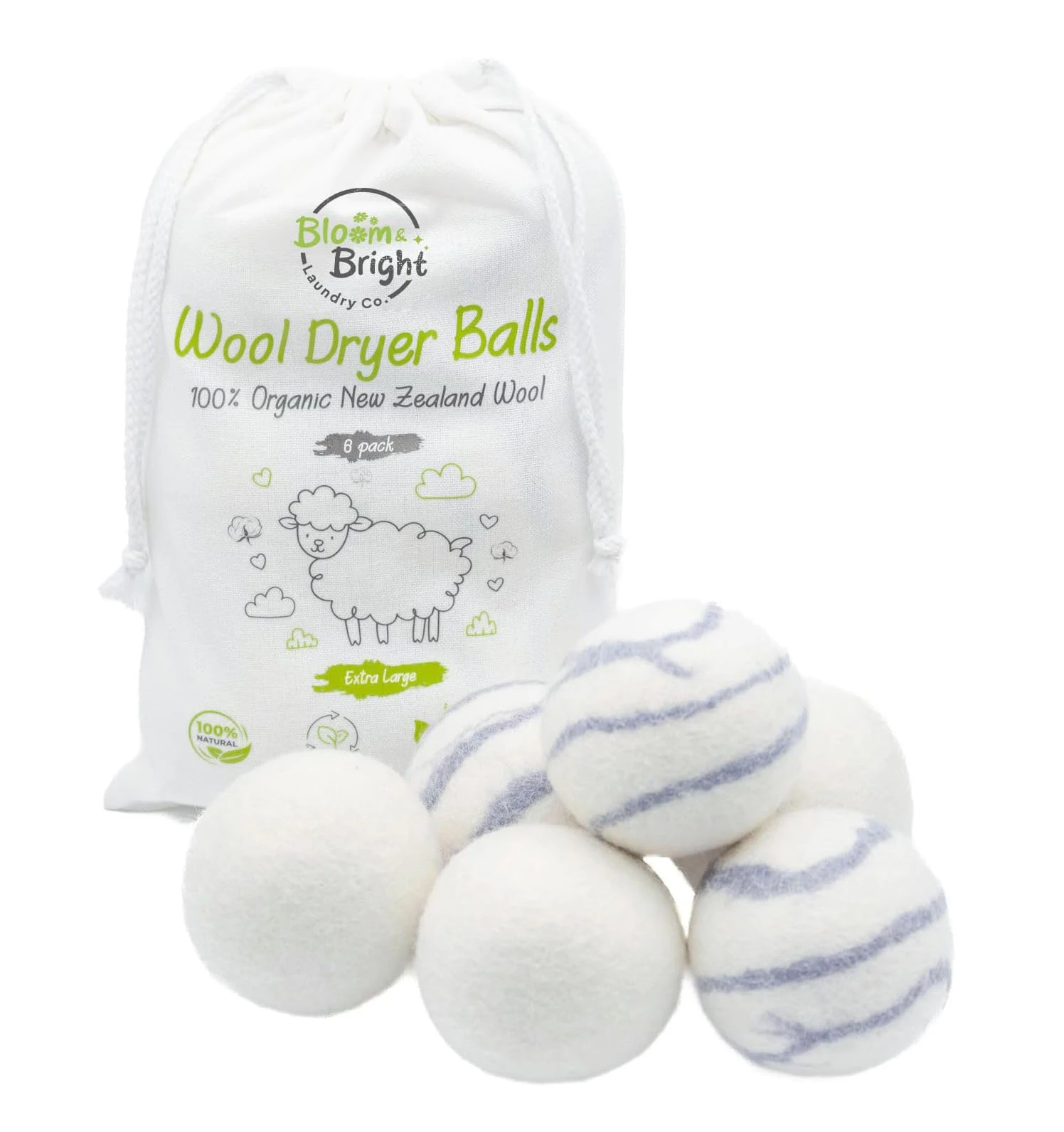 Wholesale OEM Eco XL Felt New Zealand Australian Laundry Pure Wool Dryer Balls Organic