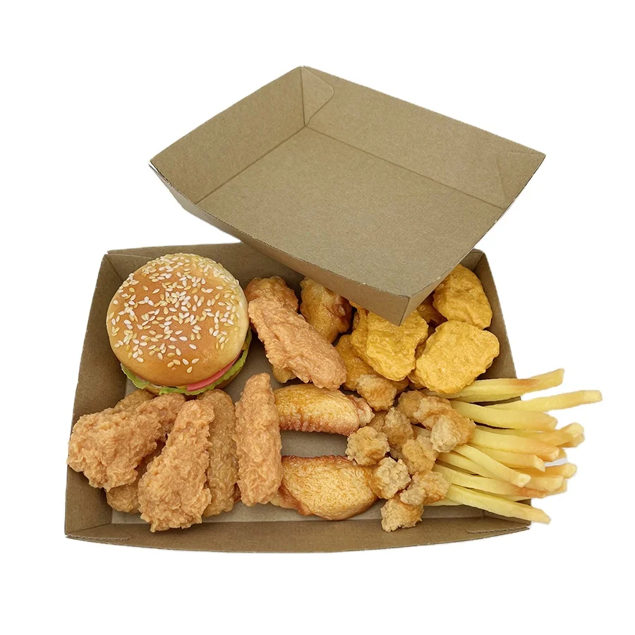 Hot Selling Custom Printed Logo Biodegradable Cheap food packaging trays food storage tray Corrugated Food Tray