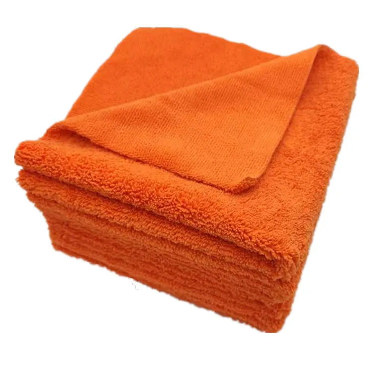 High water absorption hot sell long short pile edgeless microfiber cleaning towel cloth