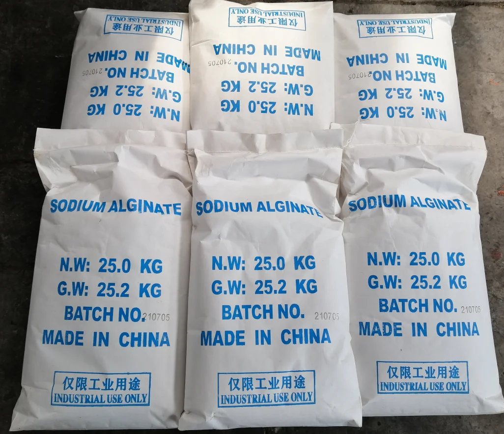 Textile Grade Sodium Alginate Textile Printing Thickener Chemical for Rotary Printing