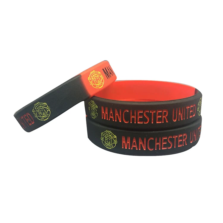 Amerpromo Custom debossed Silicone Wristbands Cheap Silicone Bracelets Personalized Wrist Bands With Serial unmbers