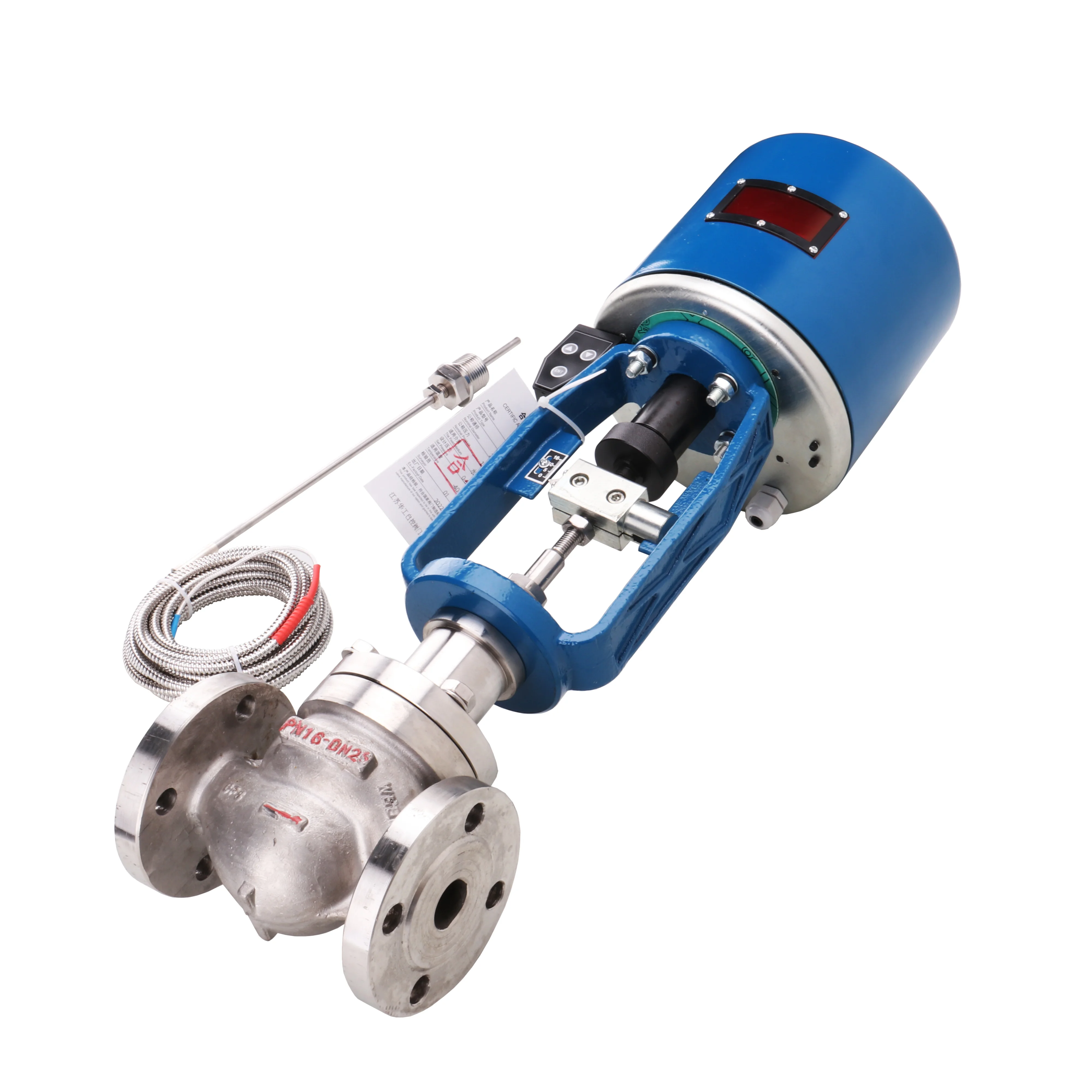 DN15-150 automatic adjustment steam hot water temperature control valve integrated electric temperature control valve