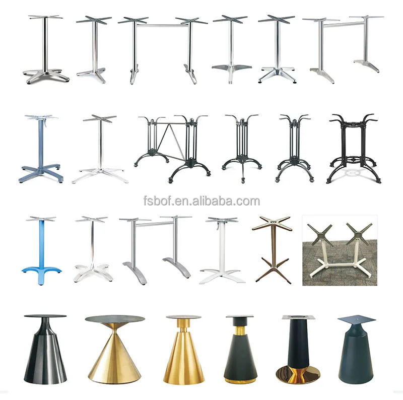 designer heavy duty furniture accessories chrome metal cast iron square table legs modern wrought round coffee table legs
