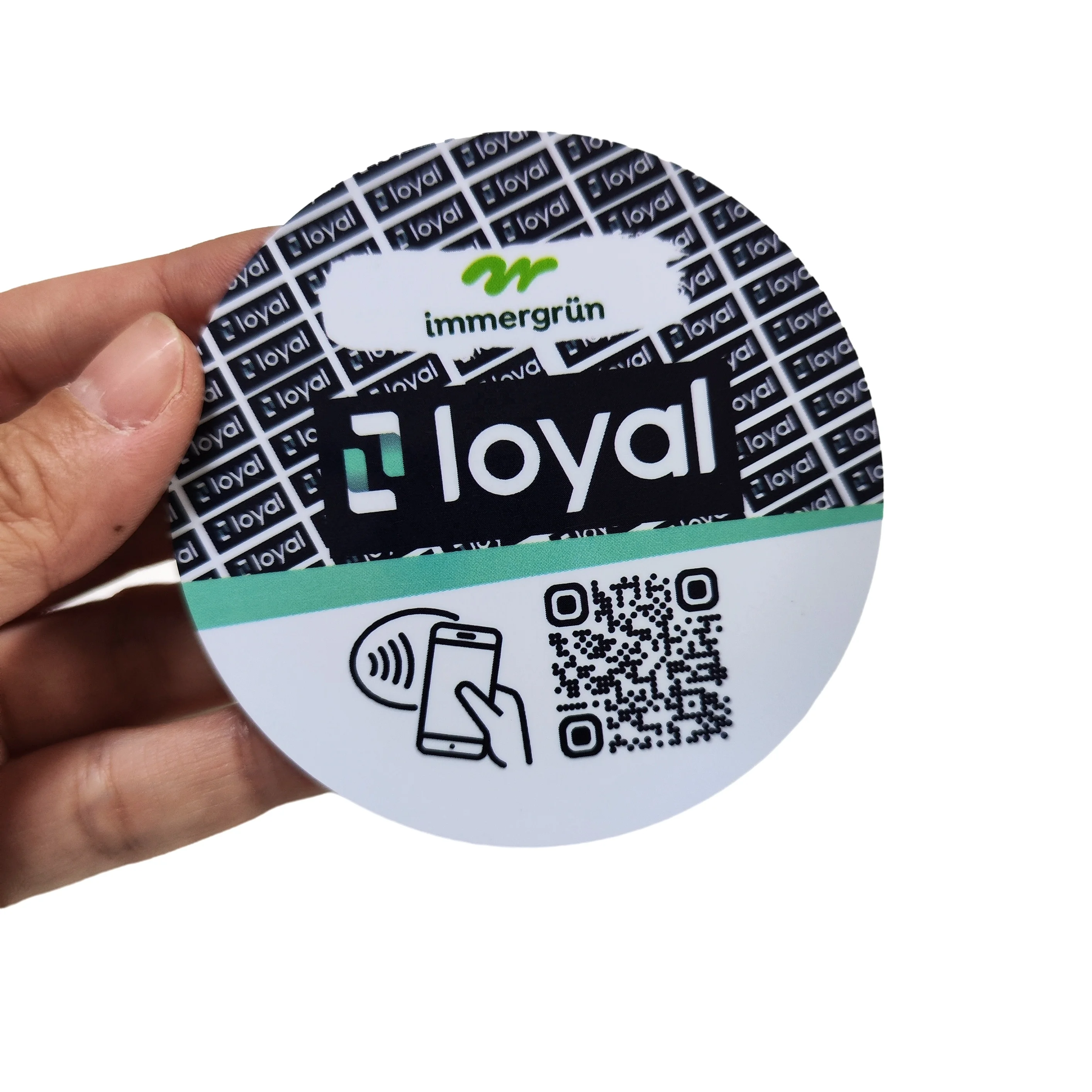 Review Us On Google Tap To Review Tags NFC Tag PVC Card With Chip NTAG215 For Online Seller