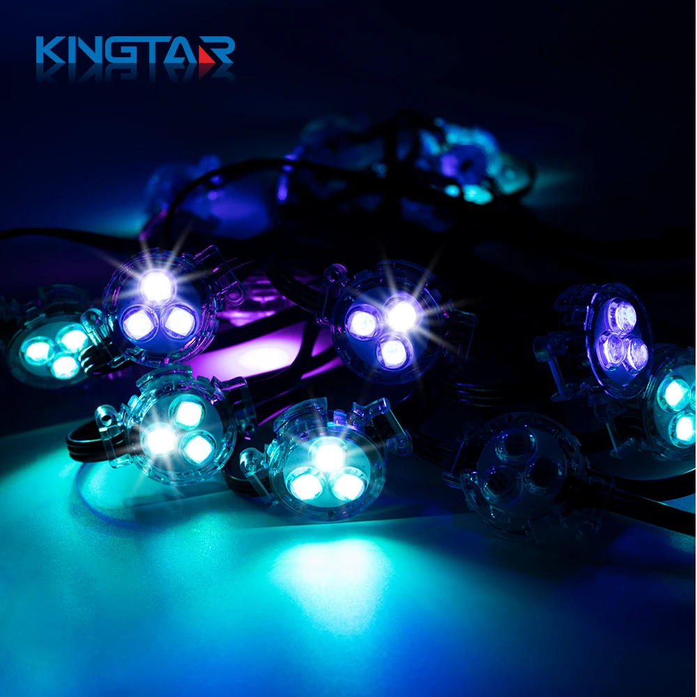 30mm DC12v Pixel Dot Christmas Lights Permanent Holiday Eaves Point Light Decoration