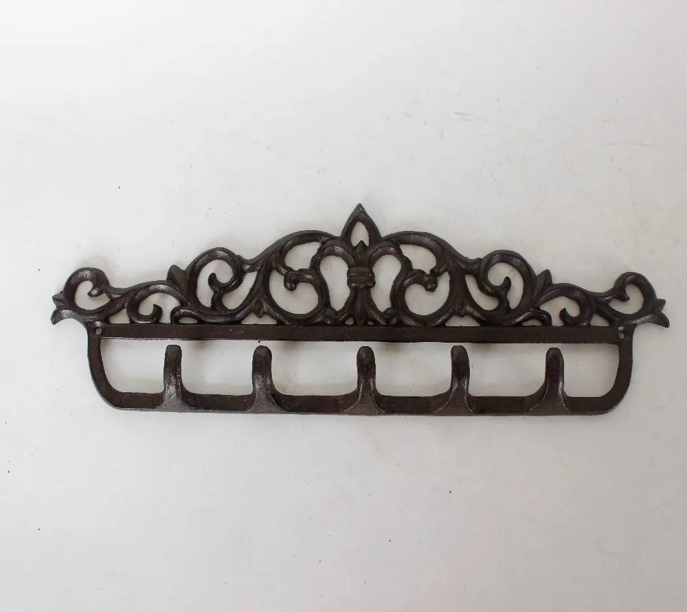 factory sale antique cast iron metal coat hooks for home decor wall decoration hanging key/clotging wholesale cheap