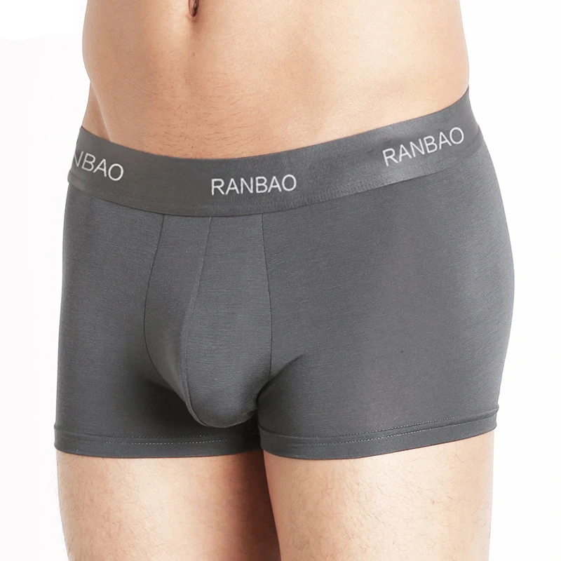 Модные новые дешевые мужские боксеры бамбуковые удобные трусы сексуальное нижнее белье большого