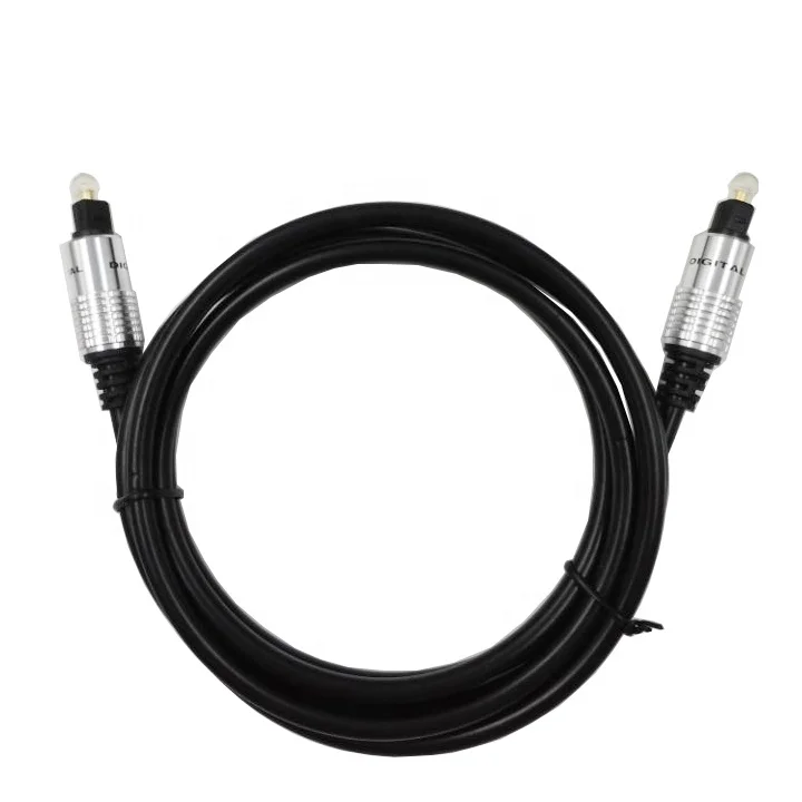  RTC Hifi Цифровой оптический аудио кабель Toslink к Toslink(S/PDIF) позолоченный с цилиндрической металлической оболочкой 2 м/6 футов Оптический