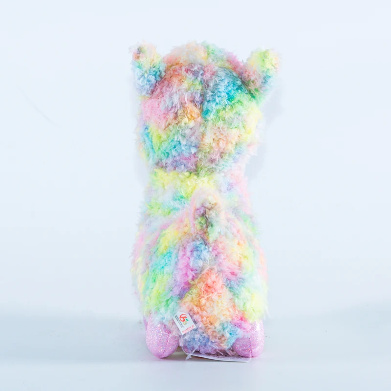 Factory Direct Sale Custom Soft Comfortable Animal Toys Doll Rainbow Alpaca Stuffed Plush Doll Toy For Children