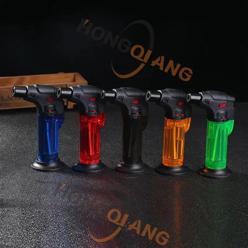 Decorative Lighters windproof lighters factory refillable custom logo powerful cigar torch lighter with Charcoal HQBT0006