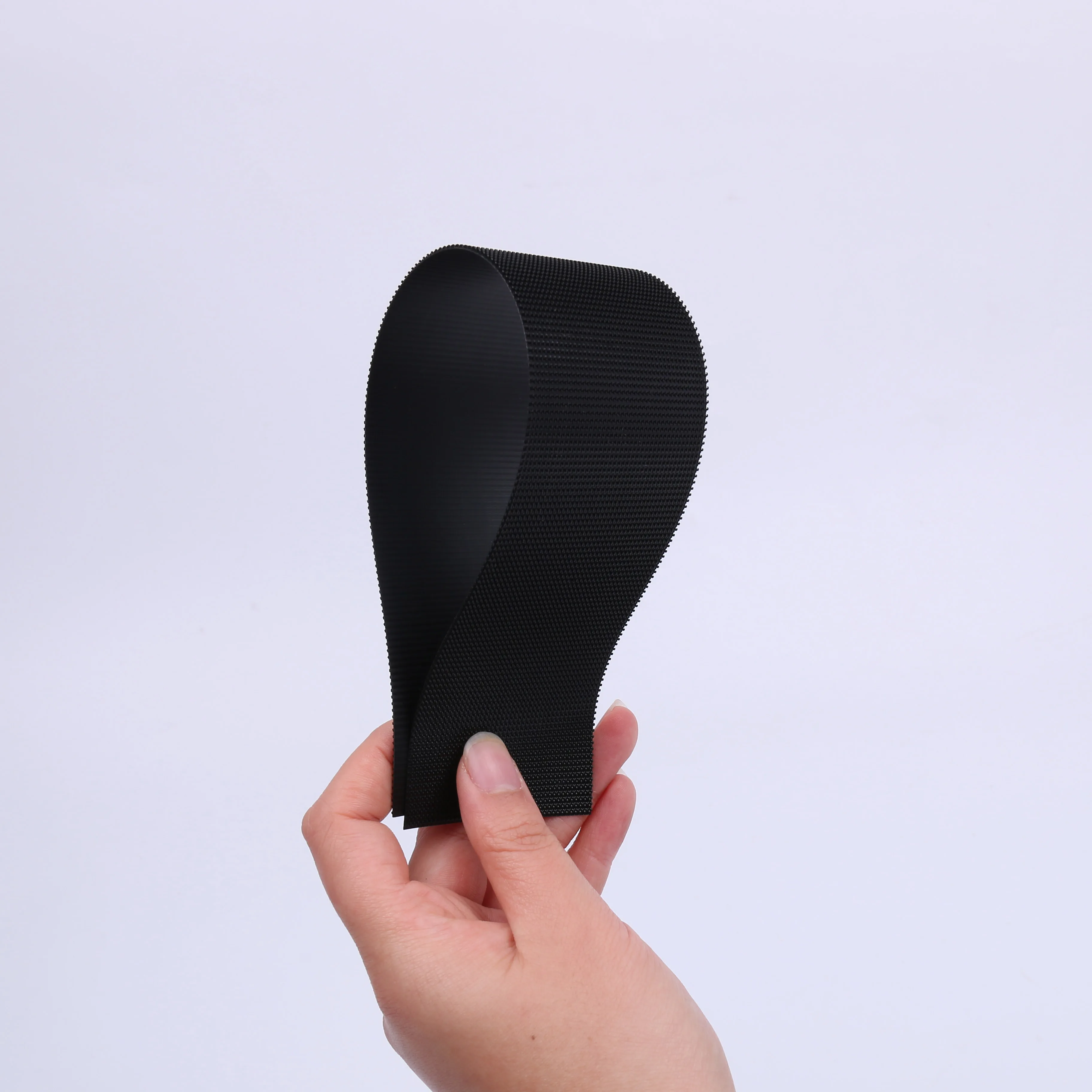 Black And White Nylon  Black Injection Hook And Loop Tape  For Down Jacket velcro patch custom