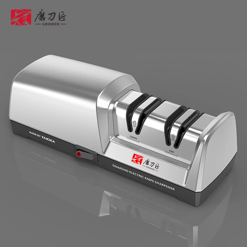 TAIDEA Smart Gadgets  Kitchen Ware Top Level TG2301 2 Stages Electric Diamond Steel Kitchen Knife Sharpener