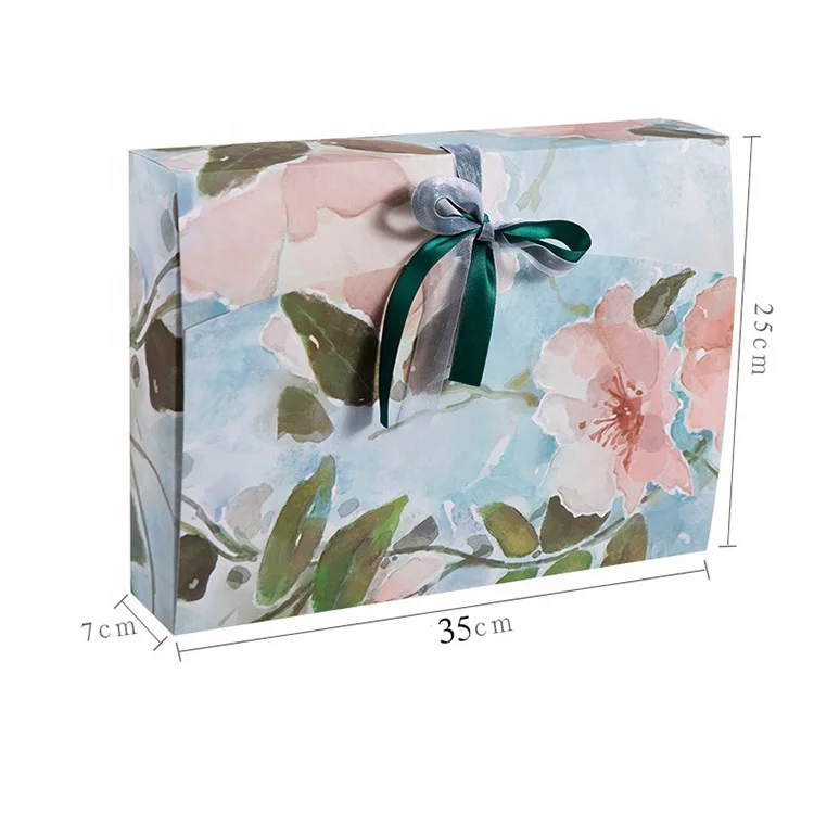 Custom Elegant Packaging Foldable Boxes Packaging Envelope Silk Scarf Paper Art Paper for High End Scarves Recyclable