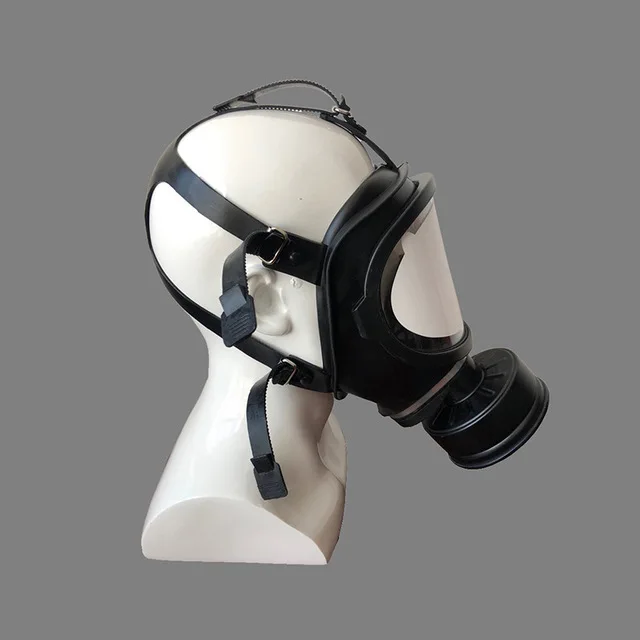 reliable quality all-purpose MF14 self-breathing rubber large view full face gas mask for worker
