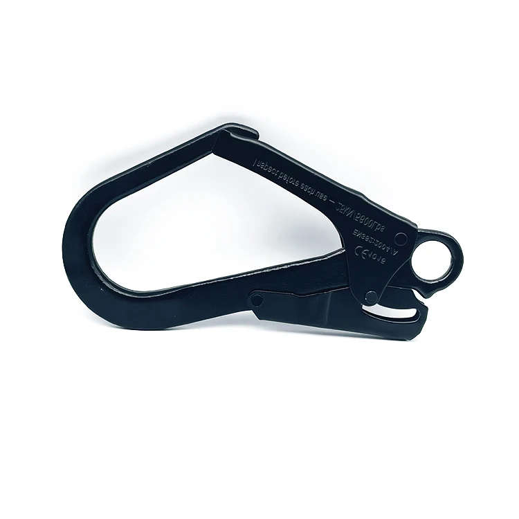 Attachments restraint Lanyard open senior rock climbing self-locking buckle mountaineering steel rebar scaffold hook CE certified steel spring snap hook