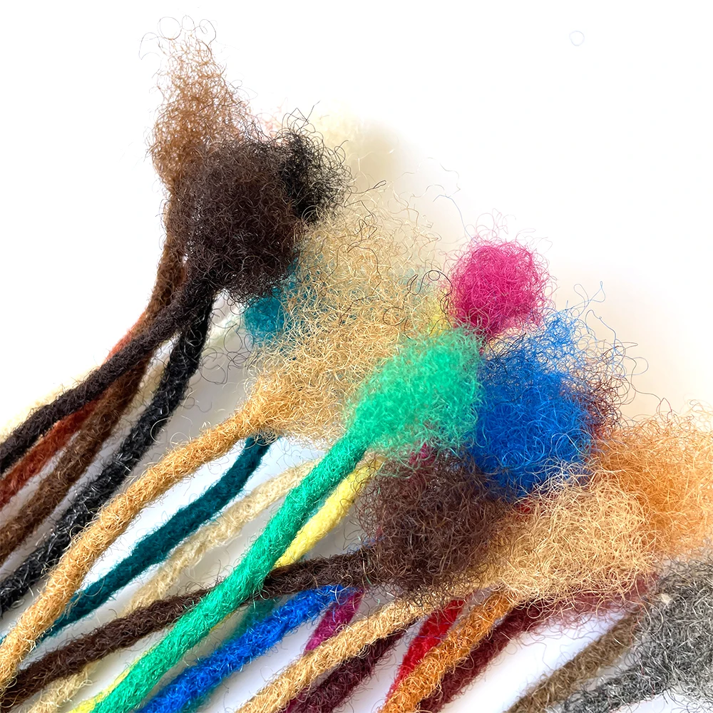 Hot Selling 1 Pack Of Human Hair Locs Extensions No Weft Human Hair Dreadlocks Hair Extensions Handmade Soft Dreadlocks