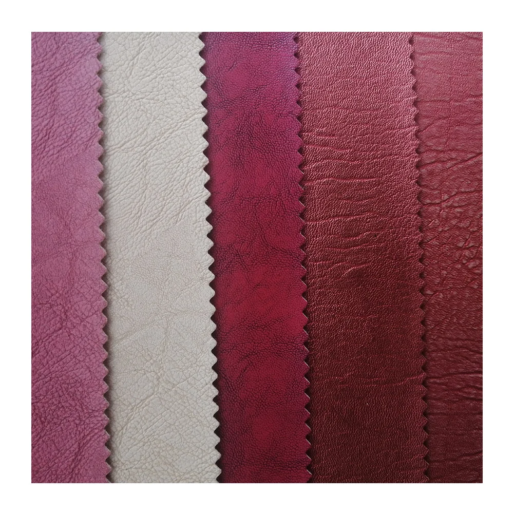 Hot Sale Recycled Stain Resistant Pvc Vinyl Leather Fabric For Bags, China Manufacturer Elastic Faux Leather Sheets Designer