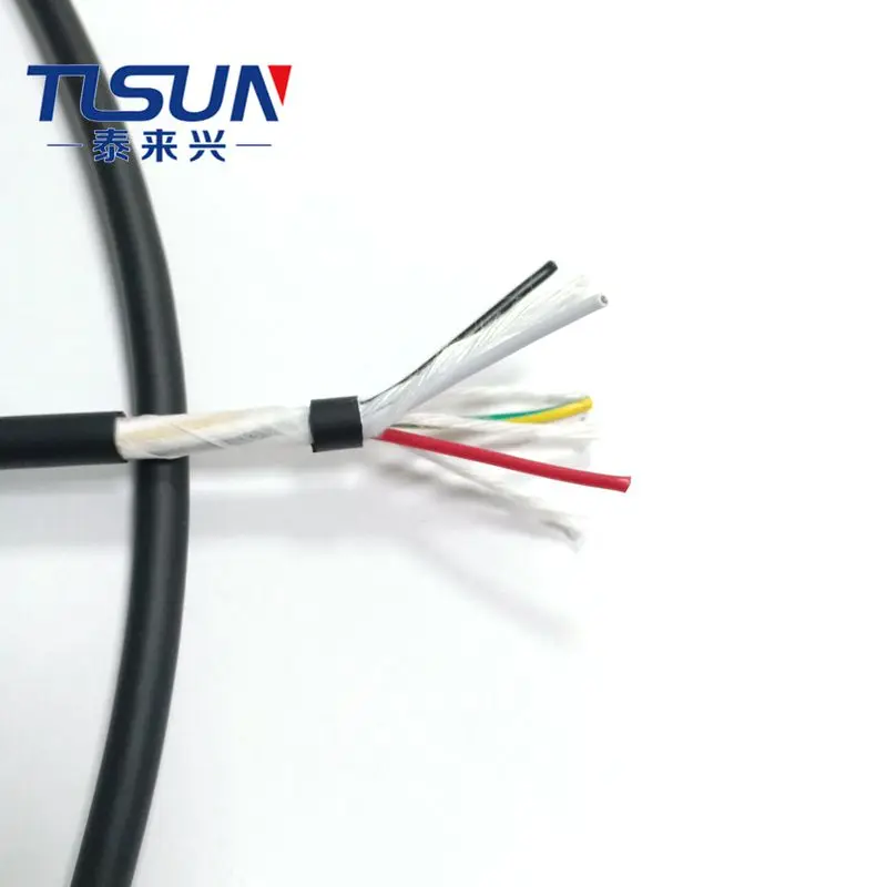 Trvv/HF-YY 4-х ядерный 20awg цепной посвященный высокой гибкий кабель