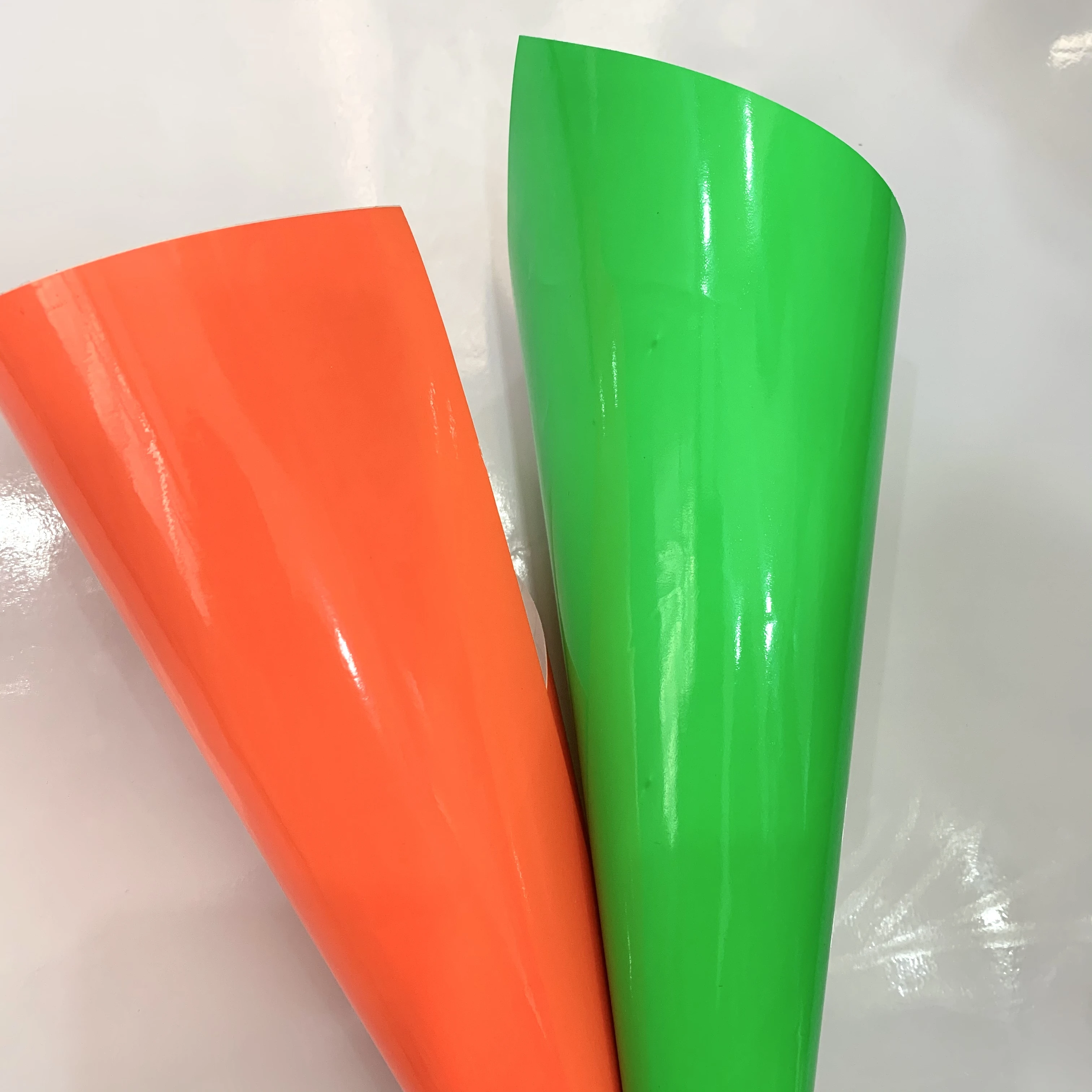 Anolly double glossy shiny Fluorescent Removable sign vinyl Neon Removable vinyl for all your cutters