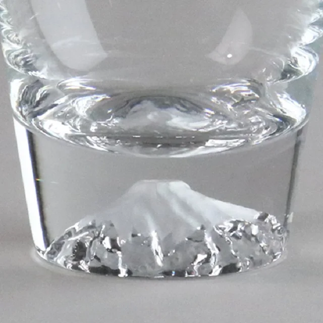 Mountain Fuji glass made in Japanese sake glass wisky rock highball