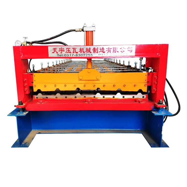 Automatic Trapezoidal Ribbed Floor Decking Trapezoidal Plate Making Machine