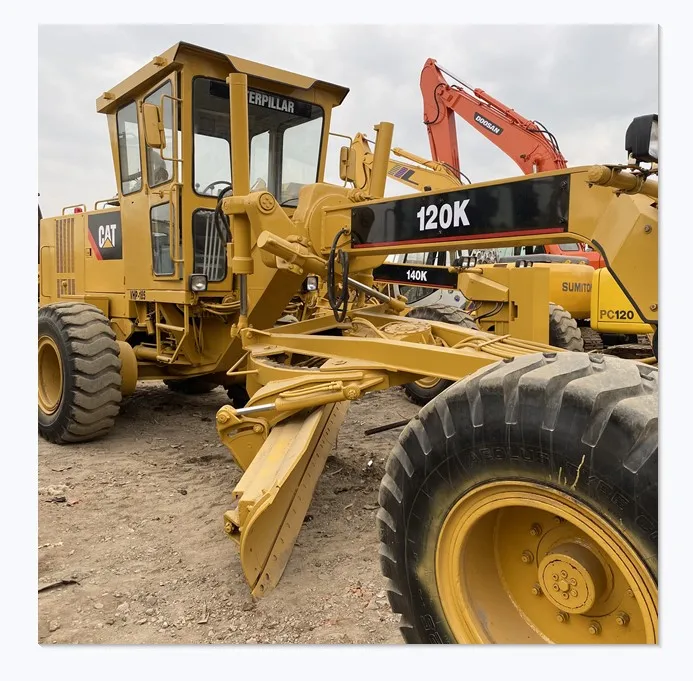 Hot sell major construction machine Catt-120k Motor grader with good condition