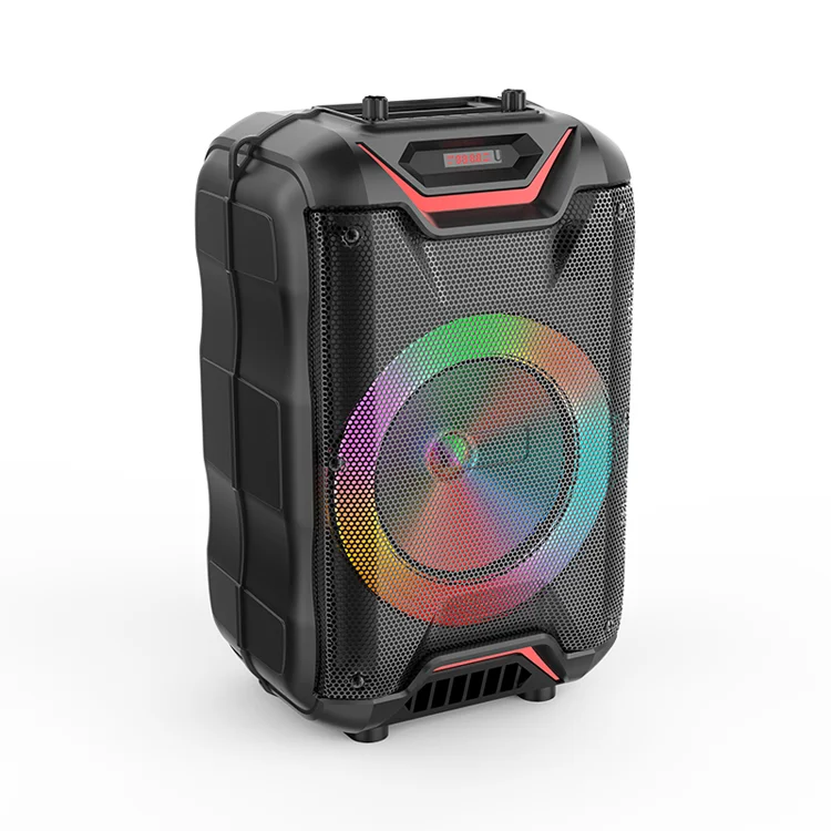  Promotion Latest 8 Inch ZQS8128 Outdoor Portable Speaker Mic Usb With 5V Rise Symphony Lights Direct