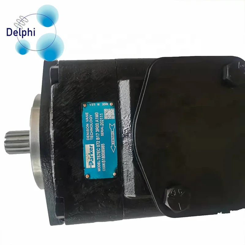 Original PARKER DENISON T6 pumps series T6C/T6D/T6E/T6CM/T6DM/T6EM single hydraulic vane pump T6CM-R12-3R00-C1 hydraulic pump