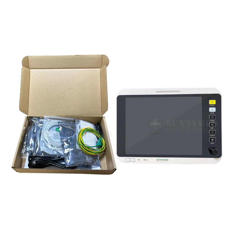 SY-C005V-1 Veterinary 12inch large screen Vet Multiparameter Monitor Vital Signs Monitors With Co2 Capnograph NIBP TEMP Function