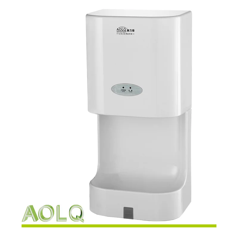 High speed electric hand air dryer with removable water tray automatic hand dryer set with durable motor