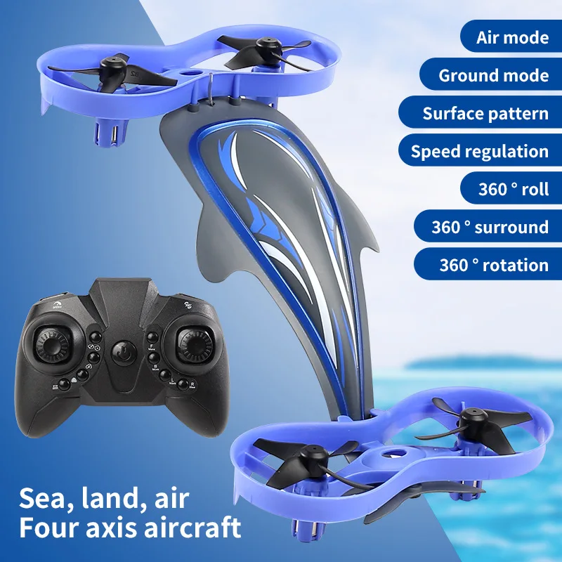2.4g Mini Drone Marine Land And Air Three-amphibious Drone Four-axis Toy Aircraft Remote Control Mini Drone Toys For Kids