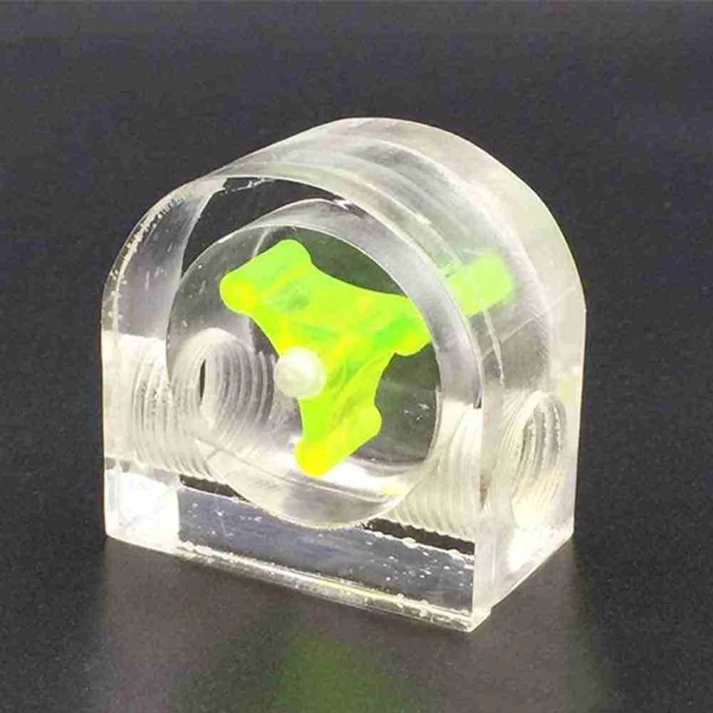 Thread 3 Impeller Office Flow Meter Polished Surface Durable Easy Install For PC Water Cooling Home Acrylic Indicator