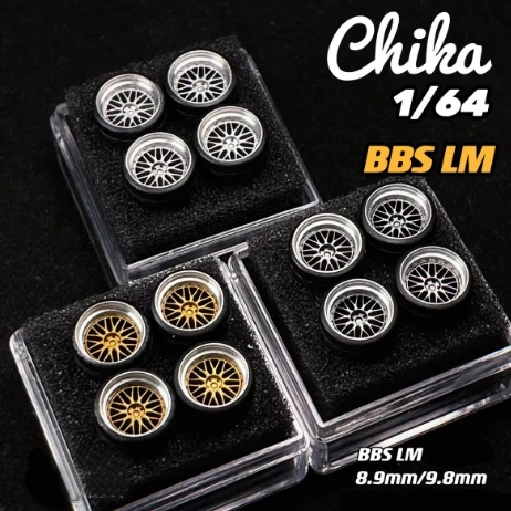 Шкала 1/64 TC-4 Chika детали ручной работы 8 9 мм/9 мм/10 5 мм пластиковые шины и колеса с BBS RS/BBS