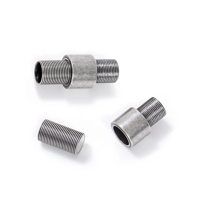 
Custom DIY Logo Jewelry Magnetic Clasp 6MM Hole Stainless Steel Clasp Bracelet Accessories for Men Leather Rope Bracelets 