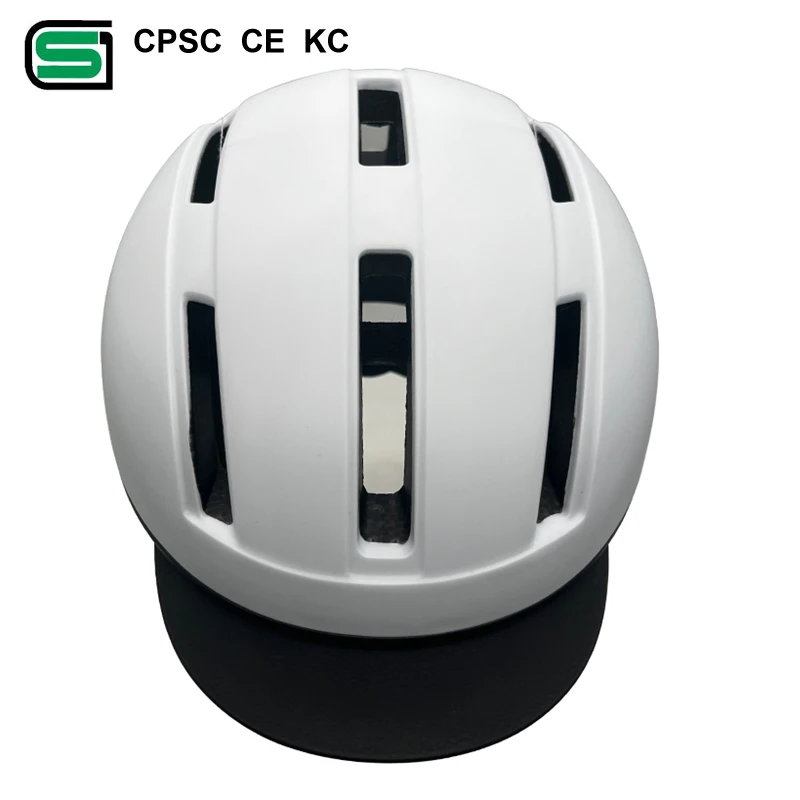China manufacturer Custom bike helmet urban Free size adjustable protective sport helmet skate SG certification with visor
