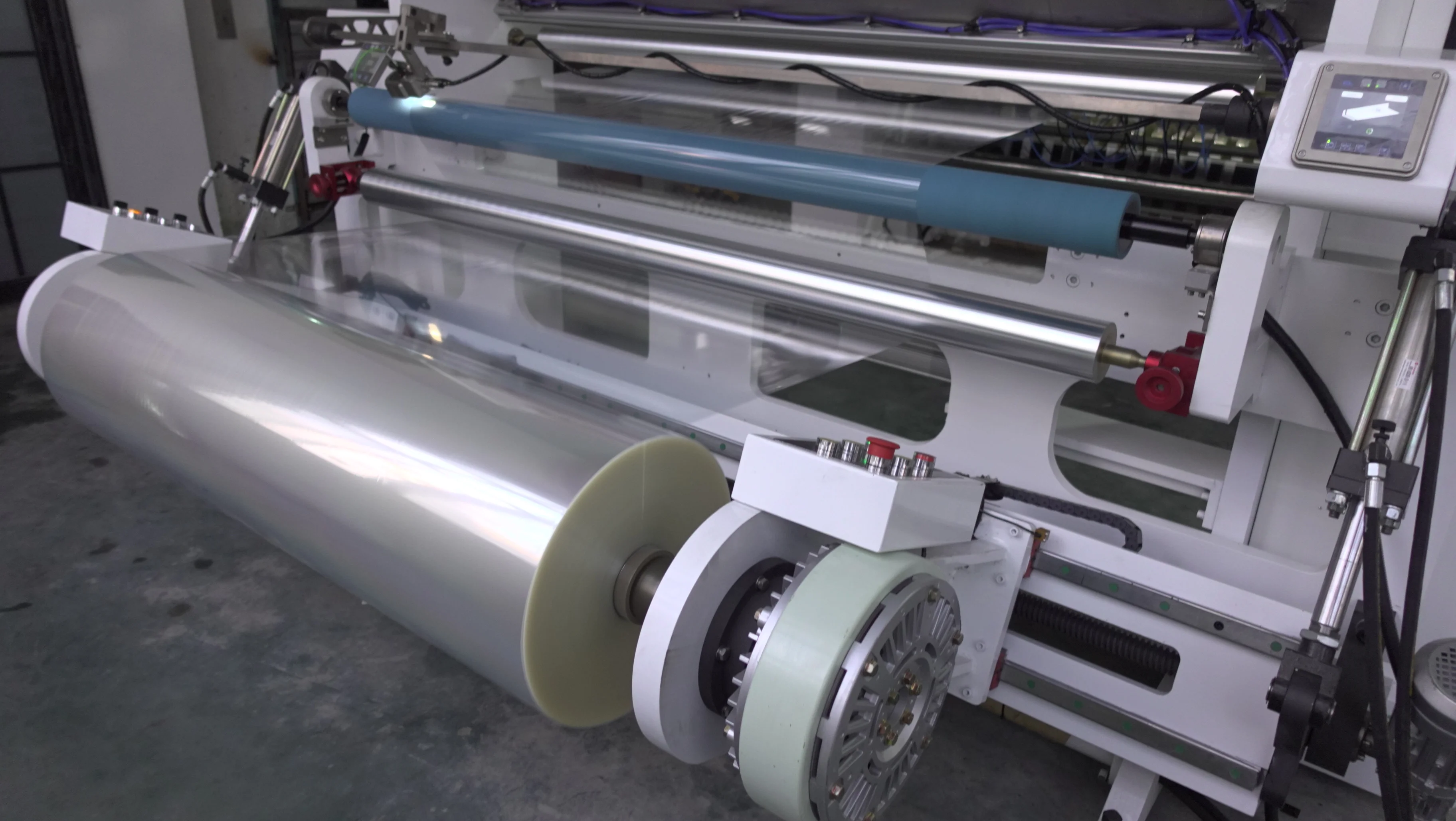 High Speed Adhesive Tape Roll Slitting Machine
