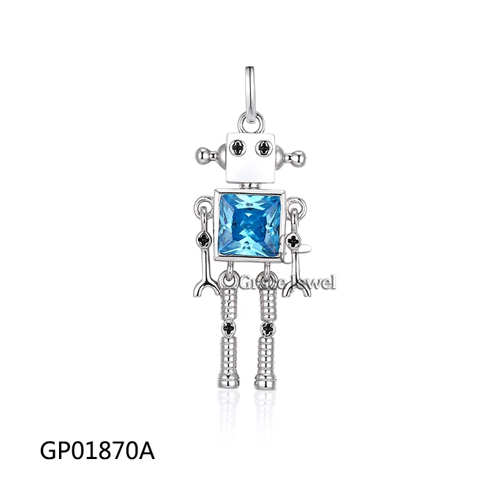 Grace Little Robot Silver 925 Charms Pendant